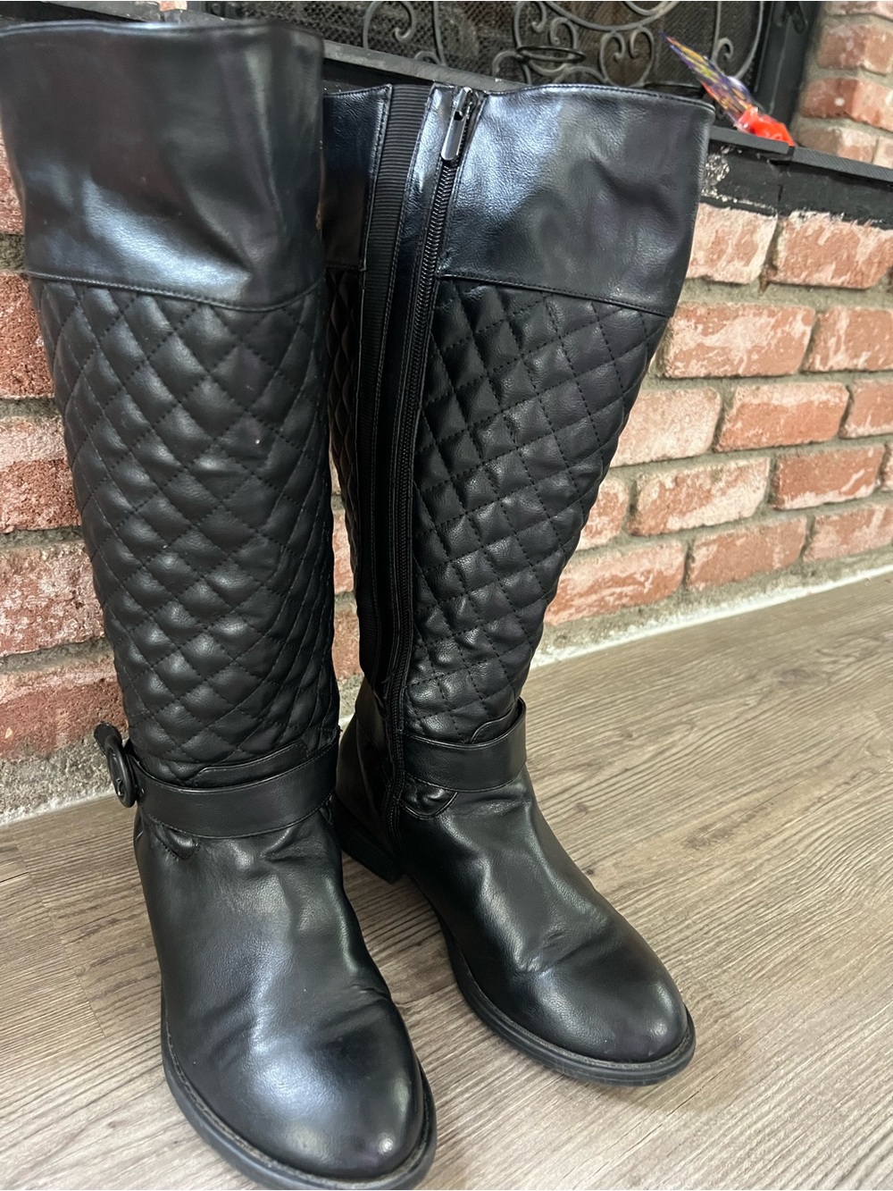 Torrid wide calf Quilted Black Over-the-Knee Riding Boots